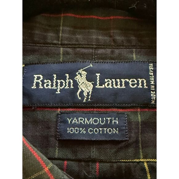 Ralph Lauren Yarmouth Men’s Shirt 15-32 Plaid Button Down Classic Fit - Picture 7 of 7